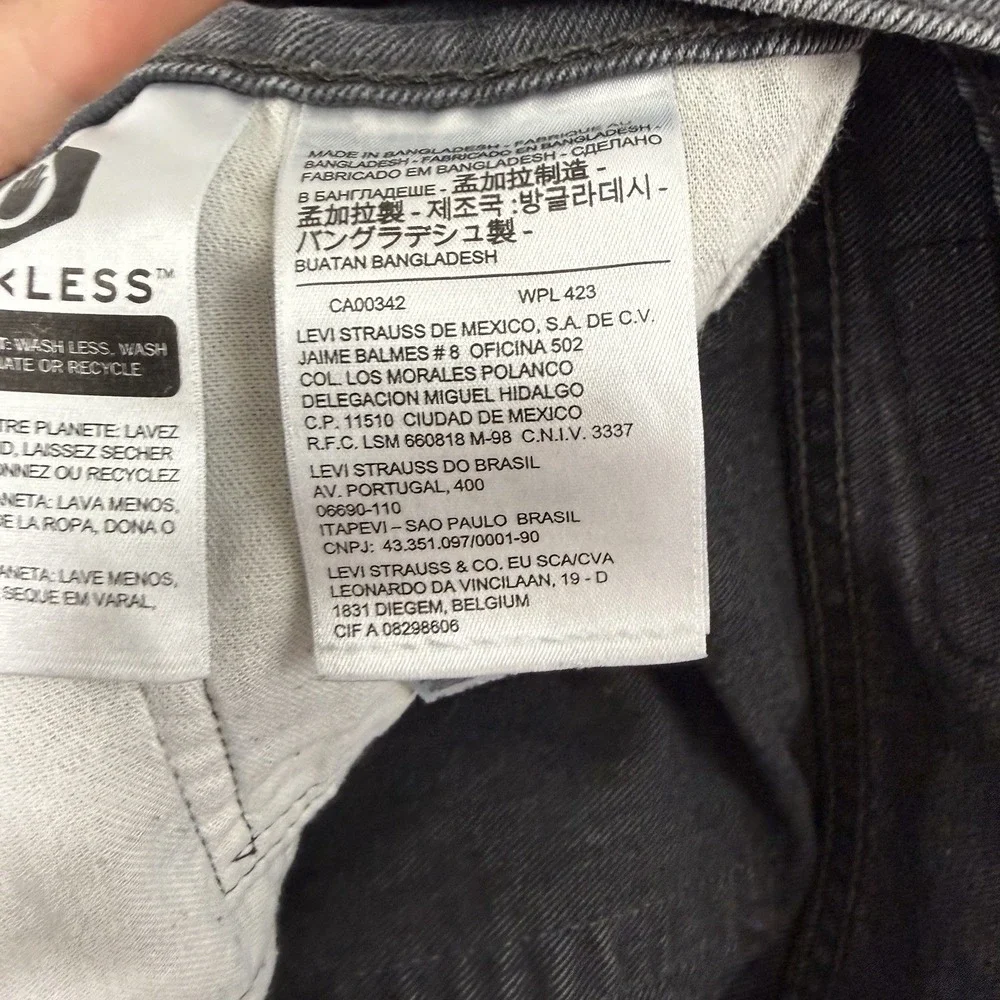 Levis Premium Jeans Mens 31x32 Gray 541 Atheltic‎ Cotton Blend Stretch Denim